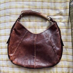 Tom Ford era YSL Yves Saint Laurent Mombasa Horn Shoulder Bag
